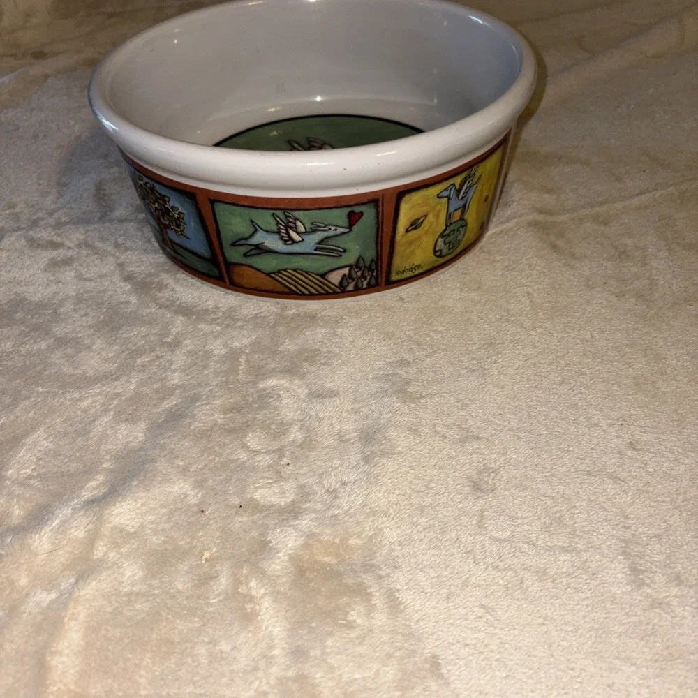 Ursula Dodge Flight of the Blue Dog Bowl for Signature 9.75